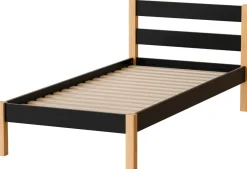 Meble Dla Dzieci|Łóżka Młodzieżowe>DOLMAR Drewniane łóżko jednoosobowe 90x200 cm ze stelażem IVALO