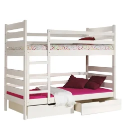 Łóżka Młodzieżowe|Łóżka Dziecięce>DOLMAR Drewniane łóżko piętrowe dla dzieci 190x80 cm DIEZA