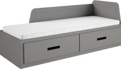 Łóżka Dziecięce|Łóżka Z Zagłówkiem>DOLMAR Drewniane łóżko rozkładane do pokoju młodzieżowego 80x200 cm MIRIA antracyt