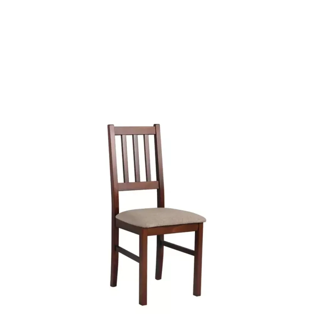 Krzesła Drewniane|Krzesła>DREWMIX Drewniane krzesło do jadalni orzech BAROTTI