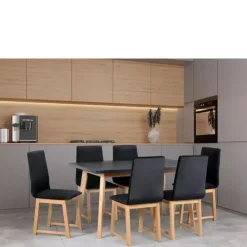 Krzesła|Stoły Rozkładane>DREWMIX Drewniany stół rozkładany do jadalni OMIENSS