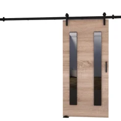 Drzwi Przesuwne>przesuwne.com Drzwi przesuwne 90 cm do garderoby AREZO dąb sonoma