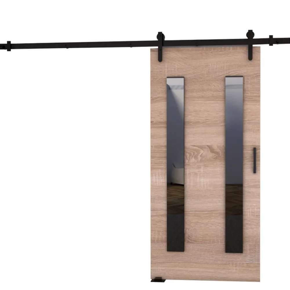 Drzwi Przesuwne>przesuwne.com Drzwi przesuwne do garderoby 70 cm AREZO dąb sonoma