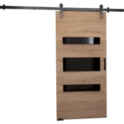 Drzwi Przesuwne>przesuwne.com Drzwi przesuwne do garderoby 80 cm PELSO dąb sonoma