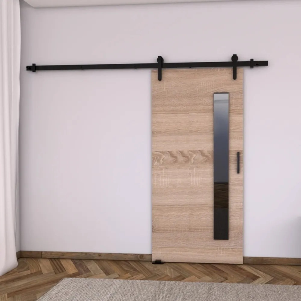 Drzwi Przesuwne>przesuwne.com Drzwi przesuwne do garderoby 70 cm PASCO dąb sonoma