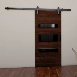 Drzwi Przesuwne>przesuwne.com Drzwi przesuwne do pokoju 90 cm naścienne PELSO wenge