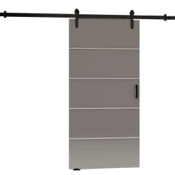 Drzwi Przesuwne>przesuwne.com Drzwi przesuwne do pokoju naścienne 80 cm SEFAL szary