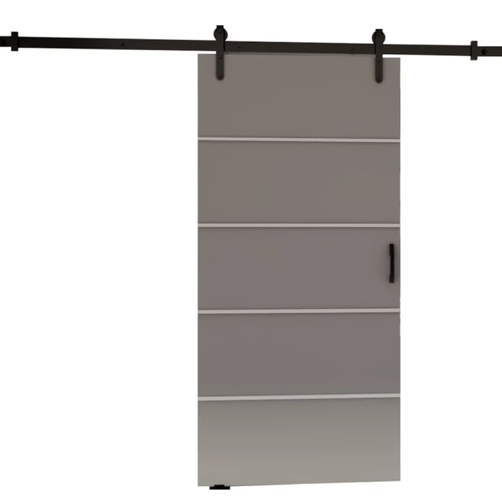 Drzwi Przesuwne>przesuwne.com Drzwi przesuwne do pokoju naścienne 100 cm SEFAL szary