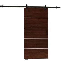 Drzwi Przesuwne>przesuwne.com Drzwi przesuwne naścienne do garderoby 80 cm SEFAL wenge