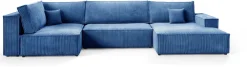 Narożniki>BROMARKT Duża kanapa narożna do salonu z funkcją spania w kształcie U PABLO MAXI