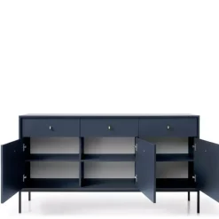 Komody>PIASKI Duża komoda na nóżkach MONTI granatowy