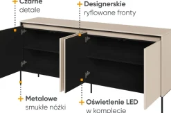 Zestawy Mebli Do Salonu|Komody></noscript>lenart. Duża komoda z frezowanymi frontami do salonu TREND