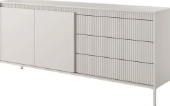 Zestawy Mebli Do Salonu|Komody></noscript>LASKI Duża komoda z szufladami do salonu 187 cm pod telewizor SAREVO beż