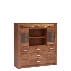 Zestawy Mebli Do Sypialni|Zestawy Mebli Do Salonu>JARSTOL Duża komoda z witryną INELI