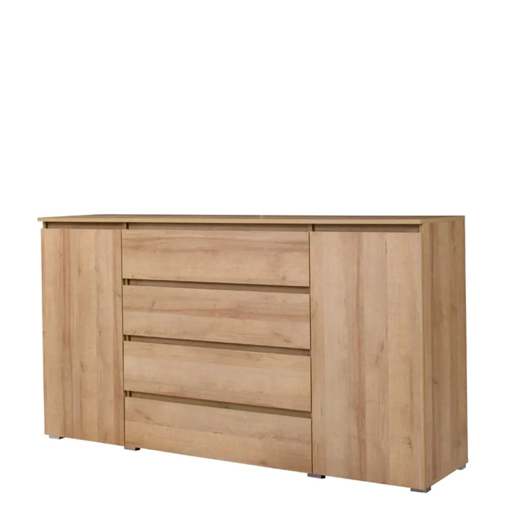 Meble Młodzieżowe|Zestawy Mebli Młodzieżowych>MARIDEX Duża młodzieżowa komoda z szufladami w stylu nowoczesnym COSTA dąb riviera