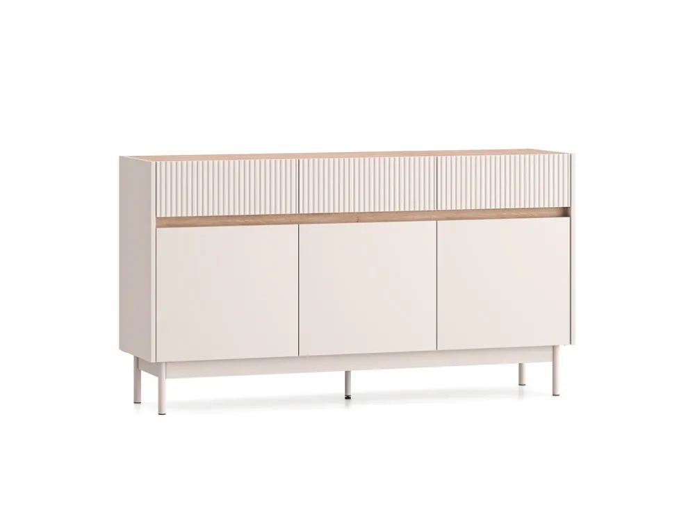 Komody>ML Meble Duża nowoczesna komoda 154 cm z szufladami DESSO cashmere