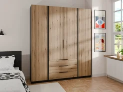 Szafy Młodzieżowe|Szafy Otwierane></noscript>Lempert Duża nowoczesna szafa do sypialni z szufladami 200 cm KARAT