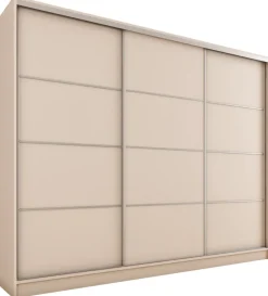 Zestawy Mebli Do Przedpokoju|Szafy Trzydrzwiowe>BROMARKT Duża nowoczesna szafa przesuwna 250 cm TOP beż beż piaskowy