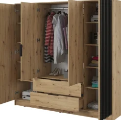 Meble Młodzieżowe|Zestawy Mebli Do Przedpokoju>PIASKI Duża szafa na ubrania KELLY