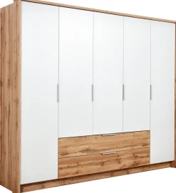 Meble Młodzieżowe|Zestawy Mebli Do Przedpokoju>Stolar Duża szafa pięciodrzwiowa z półkami i szufladami 255 cm VELAR