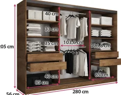 Zestawy Mebli Do Przedpokoju|Szafy Trzydrzwiowe><noscript><img width=