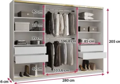 Zestawy Mebli Do Przedpokoju|Szafy Trzydrzwiowe><noscript><img width=