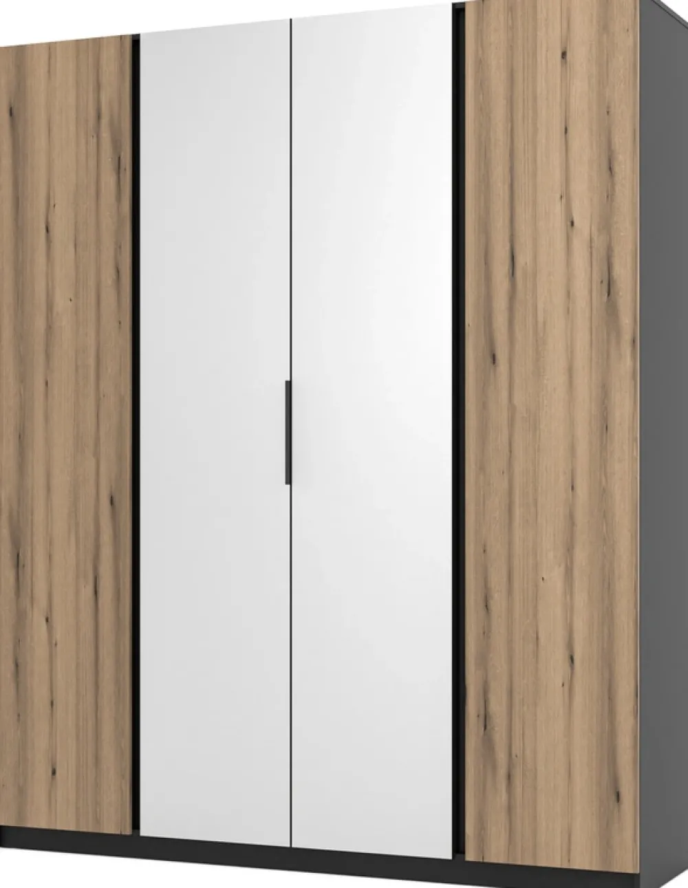 Szafy Młodzieżowe|Szafy Otwierane>Lempert Duża szafa z lustrem i półkami 200 cm KARAT
