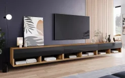 Szafki Rtv></noscript>BRATEX Duża szafka RTV uniwersalna 300 cm AROMA