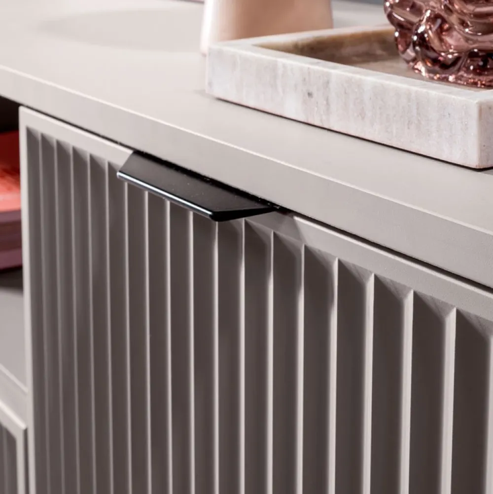 Szafki Rtv>JARSTOL Duża szafka RTV z szufladą LATINA kaszmir