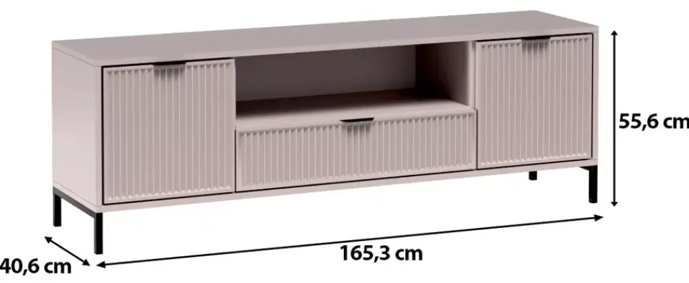 Szafki Rtv>JARSTOL Duża szafka RTV z szufladą LATINA kaszmir