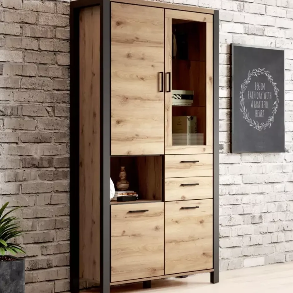 Zestawy Mebli Do Salonu|Witryny>Helvetia Duża witryna do salonu ANGELINO