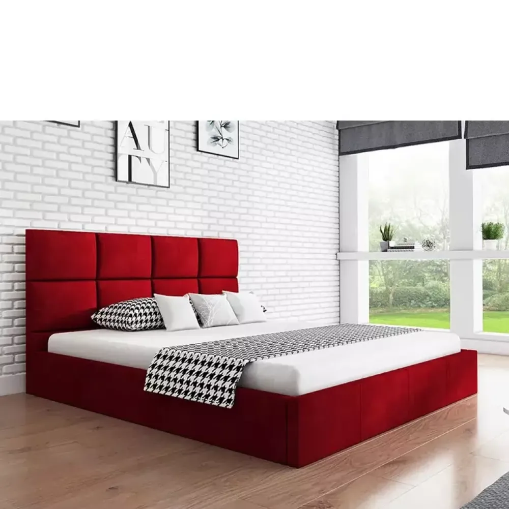 Łóżka Z Zagłówkiem|Łóżka Z Pojemnikiem>Riban Duże łóżko dwuosobowe 180x200 cm AMBY