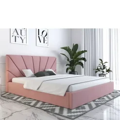 Łóżka Z Zagłówkiem|Łóżka Z Pojemnikiem>Riban Duże łóżko małżeńskie 180x200 cm BRANE