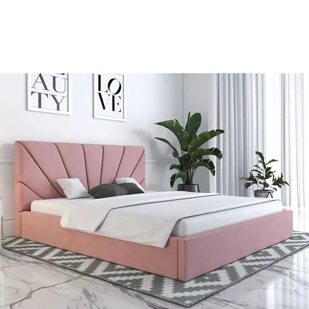 Łóżka Z Zagłówkiem|Łóżka Z Pojemnikiem>Riban Duże łóżko małżeńskie 180x200 cm BRANE