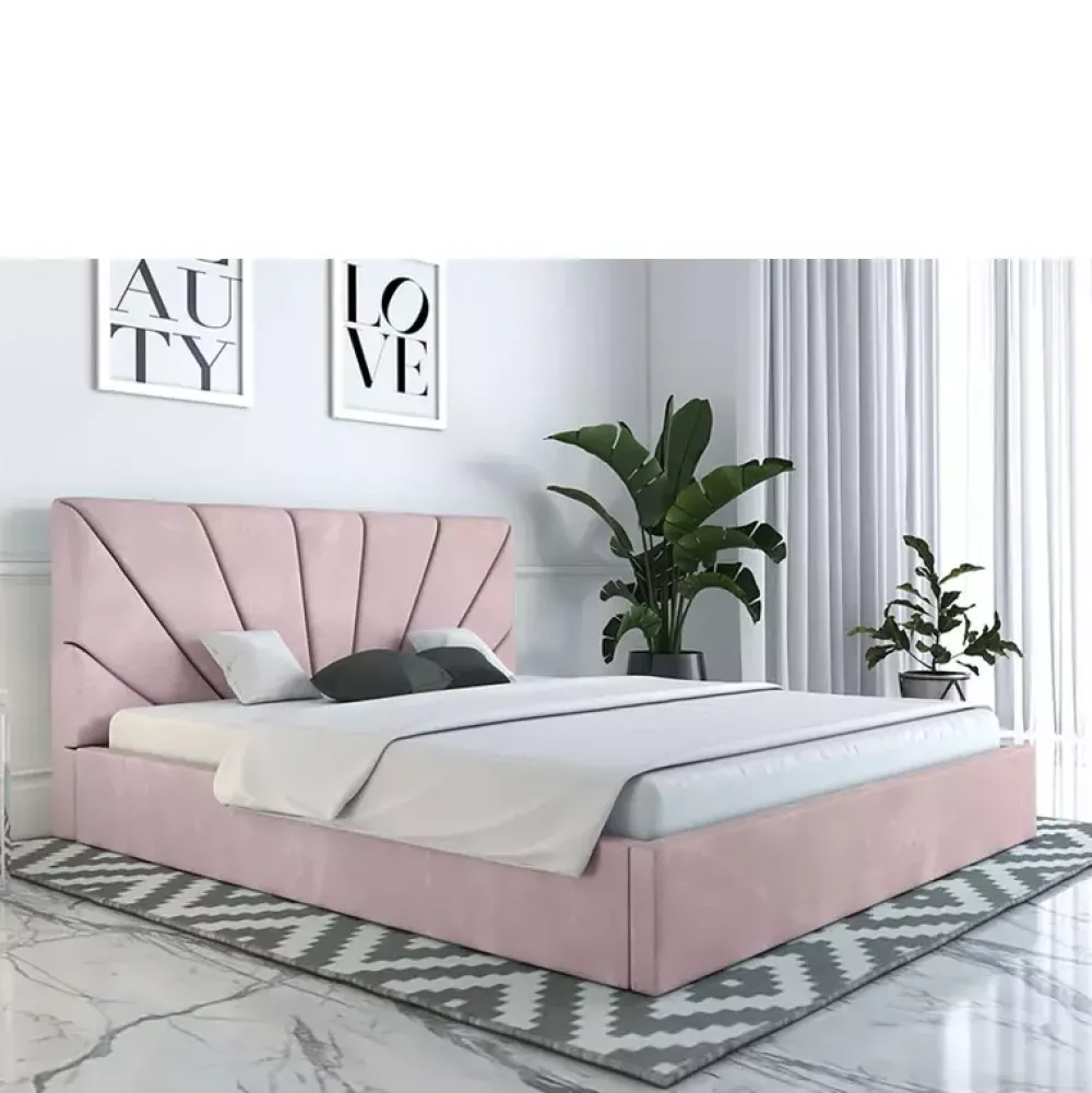 Łóżka Z Zagłówkiem|Łóżka Z Pojemnikiem>Riban Duże łóżko małżeńskie 180x200 cm BRANE