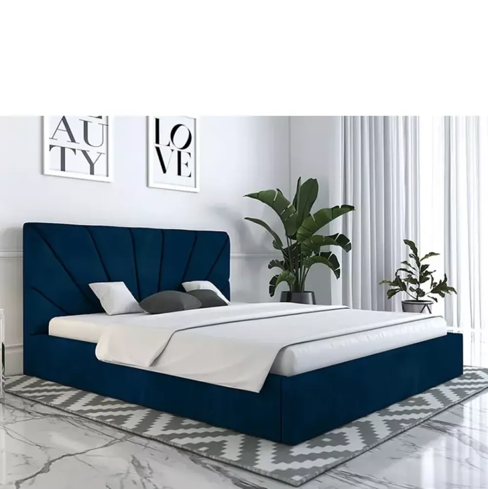 Łóżka Z Zagłówkiem|Łóżka Z Pojemnikiem>Riban Duże łóżko małżeńskie 180x200 cm BRANE