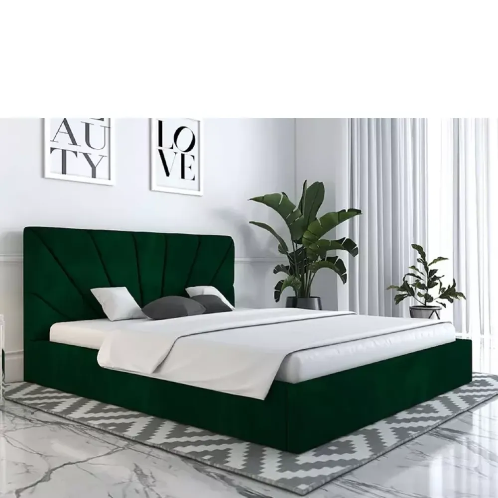 Łóżka Z Zagłówkiem|Łóżka Z Pojemnikiem>Riban Duże łóżko małżeńskie 180x200 cm BRANE