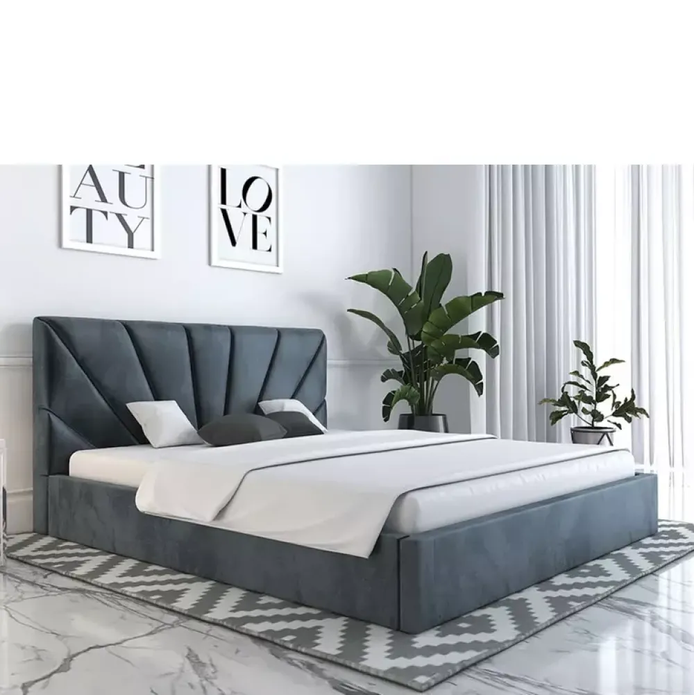 Łóżka Z Zagłówkiem|Łóżka Z Pojemnikiem>Riban Duże łóżko małżeńskie 180x200 cm BRANE