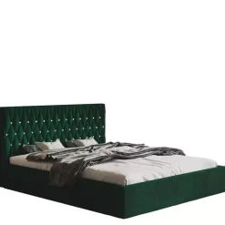 Łóżka Młodzieżowe|Łóżka Z Zagłówkiem>Riban Duże łóżko 160x200 cm PROVO zielona butelka