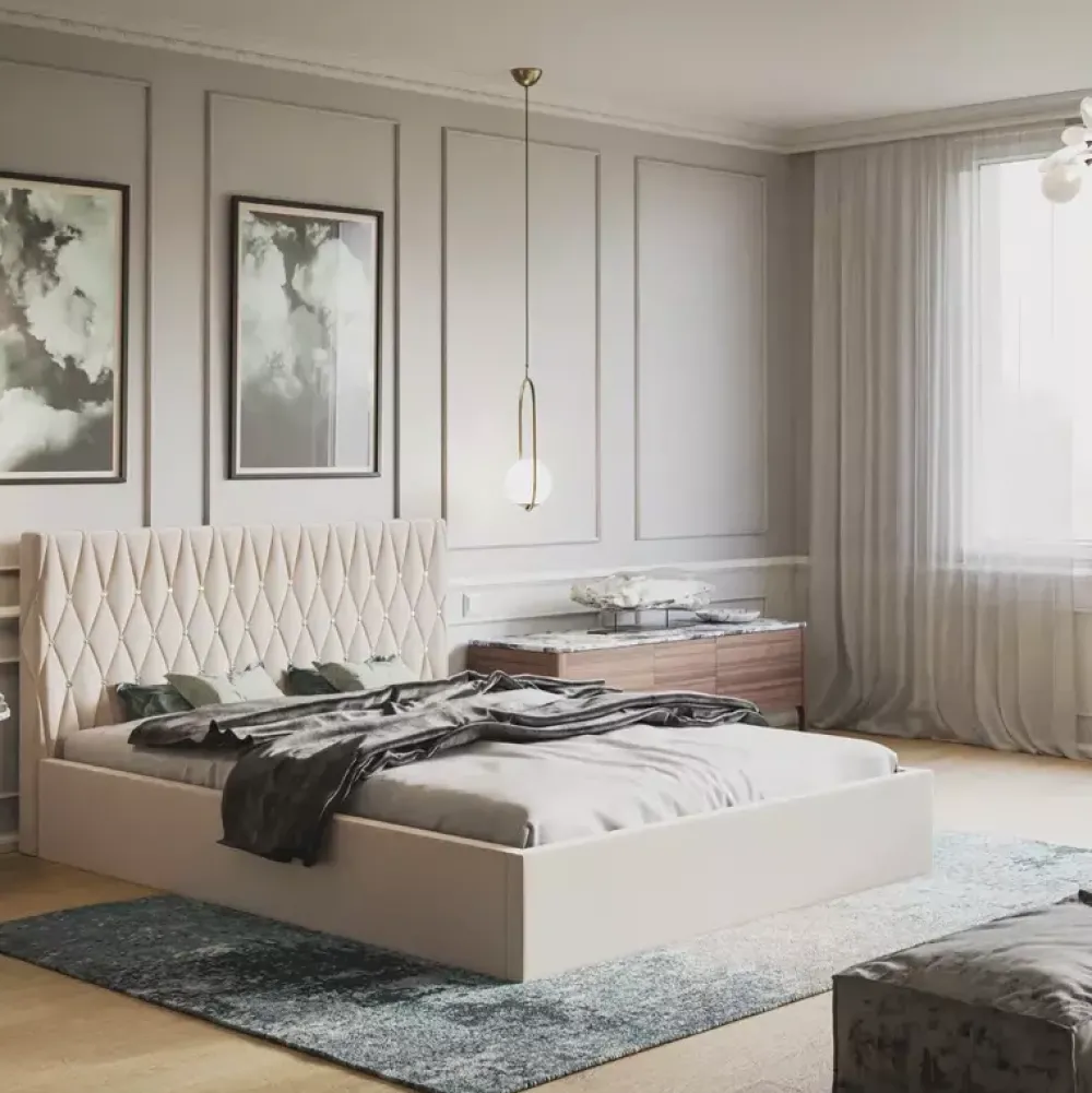 Łóżka Młodzieżowe|Łóżka Z Zagłówkiem>Riban Duże łóżko 160x200 cm PROVO zielona butelka