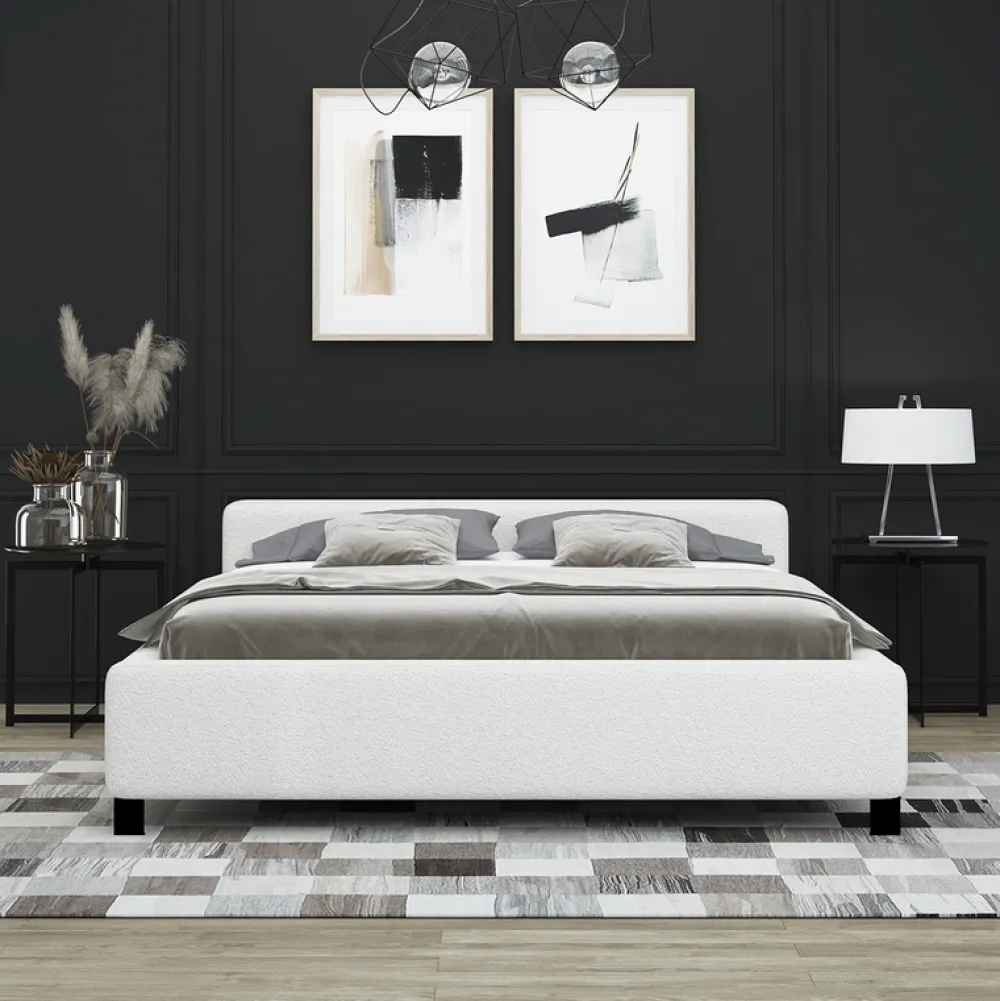 Łóżka Na Nóżkach|Łóżka Z Pojemnikiem>Laaph Studio Duże łóżko 180x200 z pojemnikiem LAMEZIA