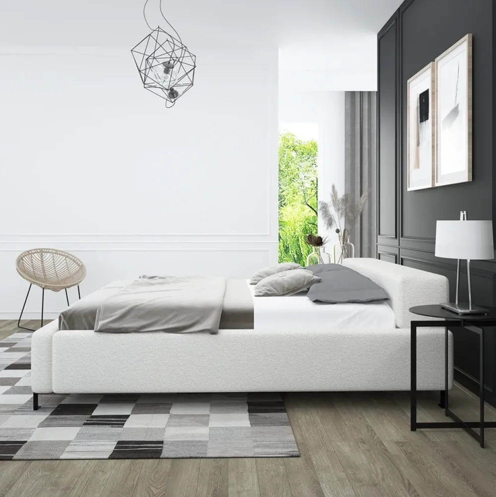 Łóżka Na Nóżkach|Łóżka Z Pojemnikiem>Laaph Studio Duże łóżko 180x200 z pojemnikiem LAMEZIA