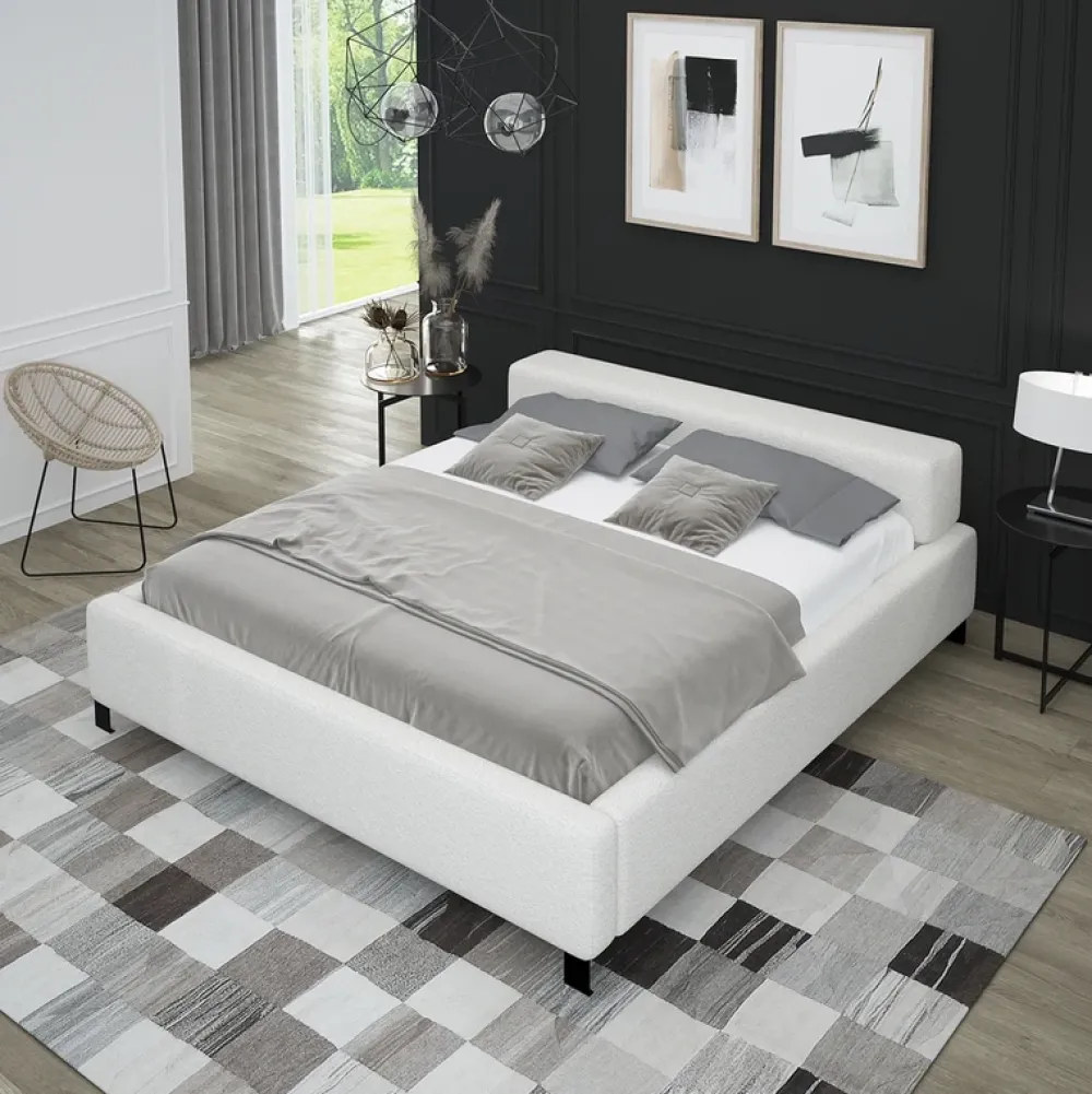 Łóżka Na Nóżkach|Łóżka Z Pojemnikiem>Laaph Studio Duże łóżko 180x200 z pojemnikiem LAMEZIA