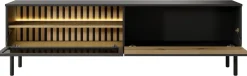 Zestawy Mebli Do Salonu|Szafki Rtv></noscript>LASKI Długa szafka RTV 180 cm na nóżkach do salonu z podświetleniem LARINO