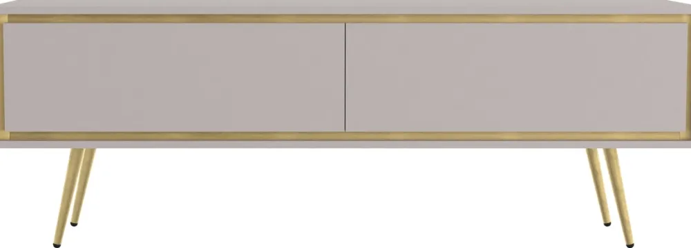 Szafki Rtv>GiB Meble Długa szafka RTV glamour kaszmir 150 cm na wysokich nóżkach TALUS