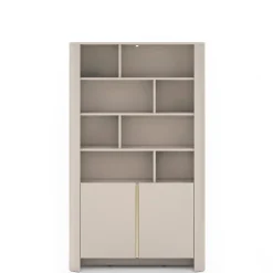 Regały Na Książki|Meble Młodzieżowe></noscript>PIASKI Duży nowoczesny regał do salonu 103 cm BELVI kaszmir