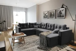 Narożniki>Meble Grand Duży rozkładany narożnik w kształcie U z funkcją spania MAESTRO