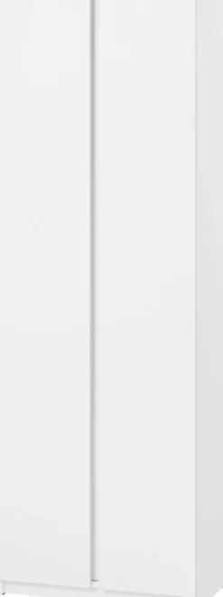 Garderoby|Szafy Dwudrzwiowe>lenart. Dwudrzwiowa biała szafa do przedpokoju 68 cm z półkami SIMPLY biały