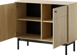 Komody>PIASKI Dwudrzwiowa komoda do salonu 103,5 cm JUVA dąb linea