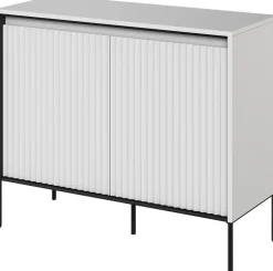 Komody>lenart. Dwudrzwiowa komoda nowoczesna z frezowanymi frontami do salonu TREND